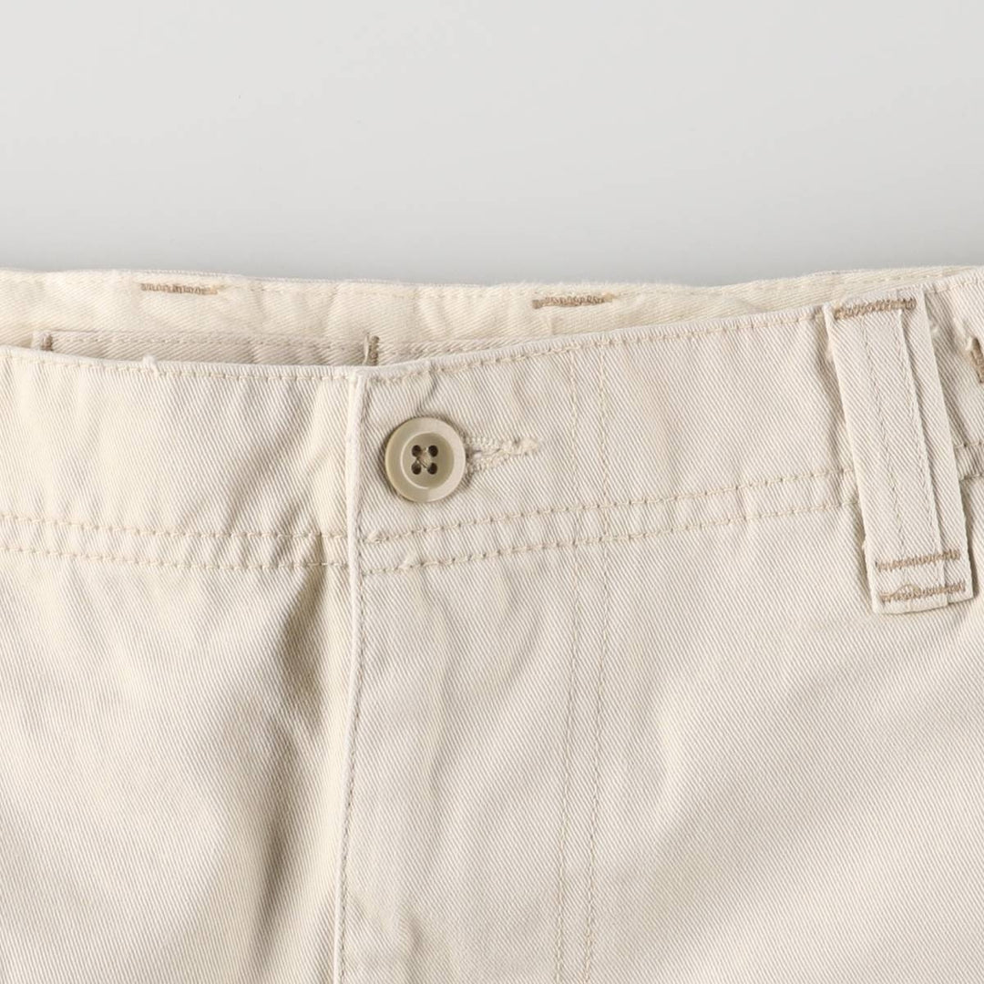 2000'S Ralph Lauren Polo Jeans Company cargo shorts, men's size W37 cotton ivory Vintage Second Hand