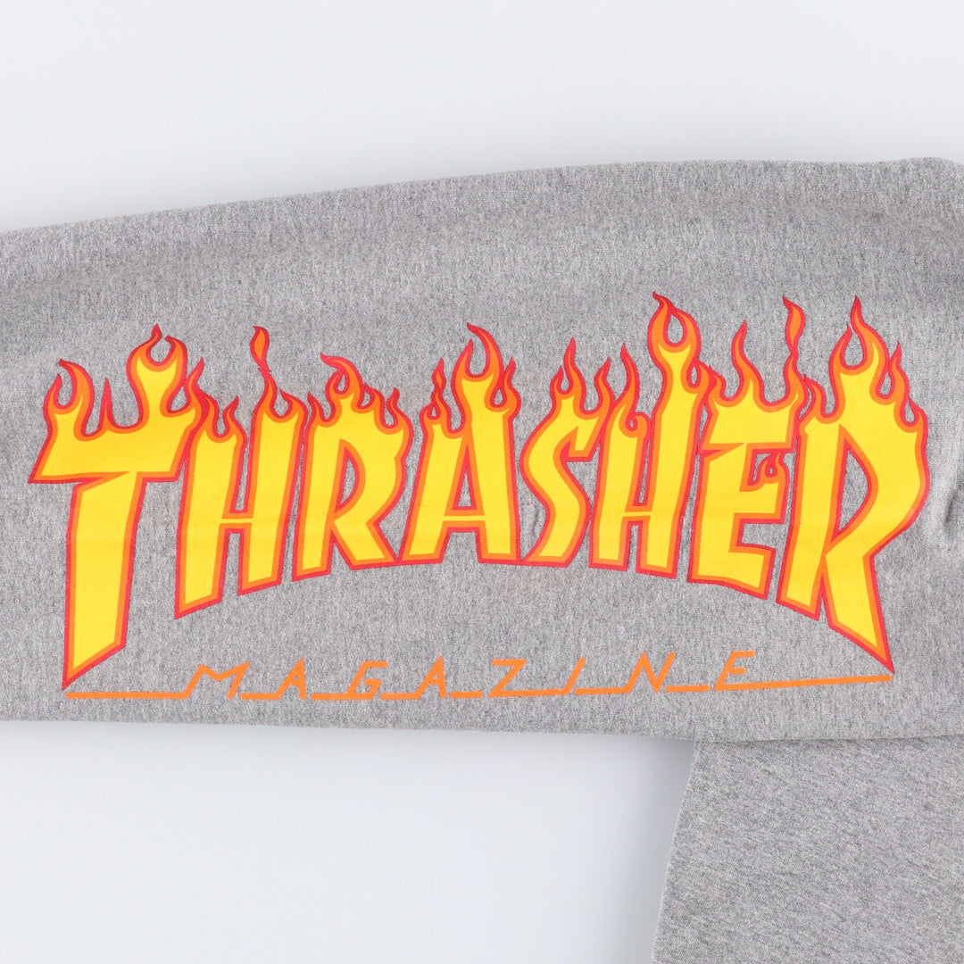 Thrasher Fire Pattern Sweatpants, Men's Size M polyester gray type Vintage Second Hand