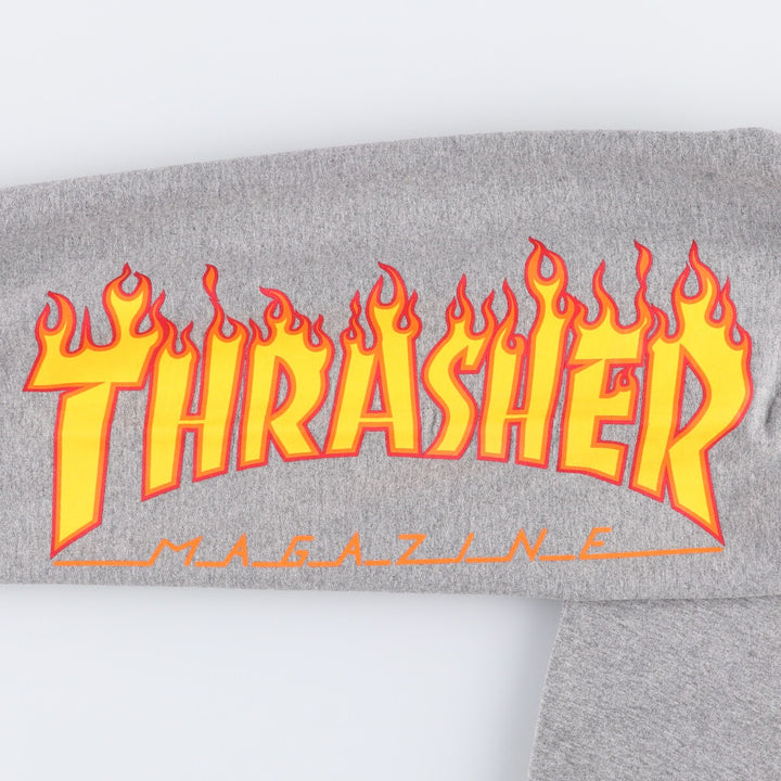 Thrasher Fire Pattern Sweatpants, Men's Size M polyester gray type Vintage Second Hand