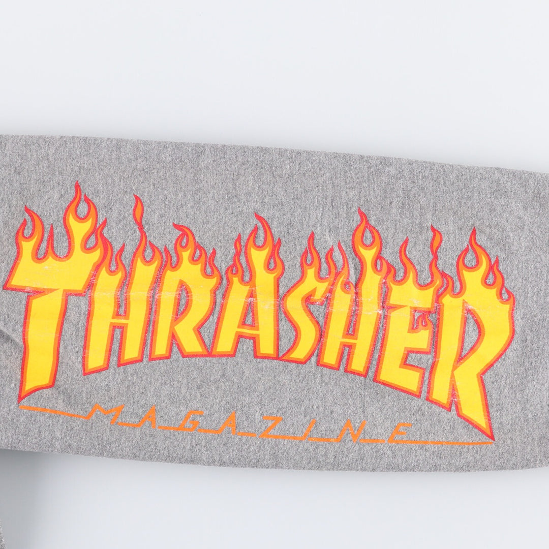 Thrasher Fire Pattern Sweatpants, Men's Size M polyester gray type Vintage Second Hand