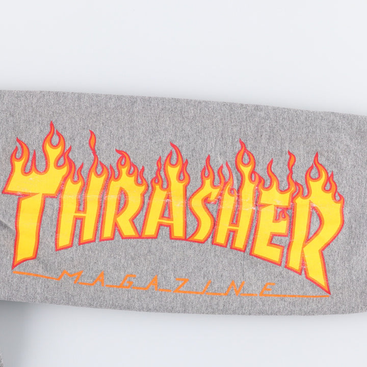 Thrasher Fire Pattern Sweatpants, Men's Size M polyester gray type Vintage Second Hand