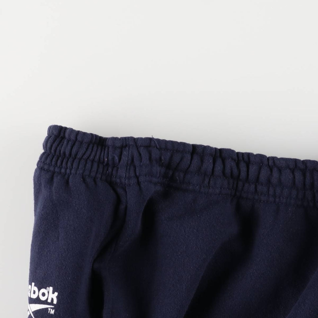 90'S Reebok sweatpants, Made in USA, Men's Size L, Vintage cotton navy blue type Vintage Second Hand
