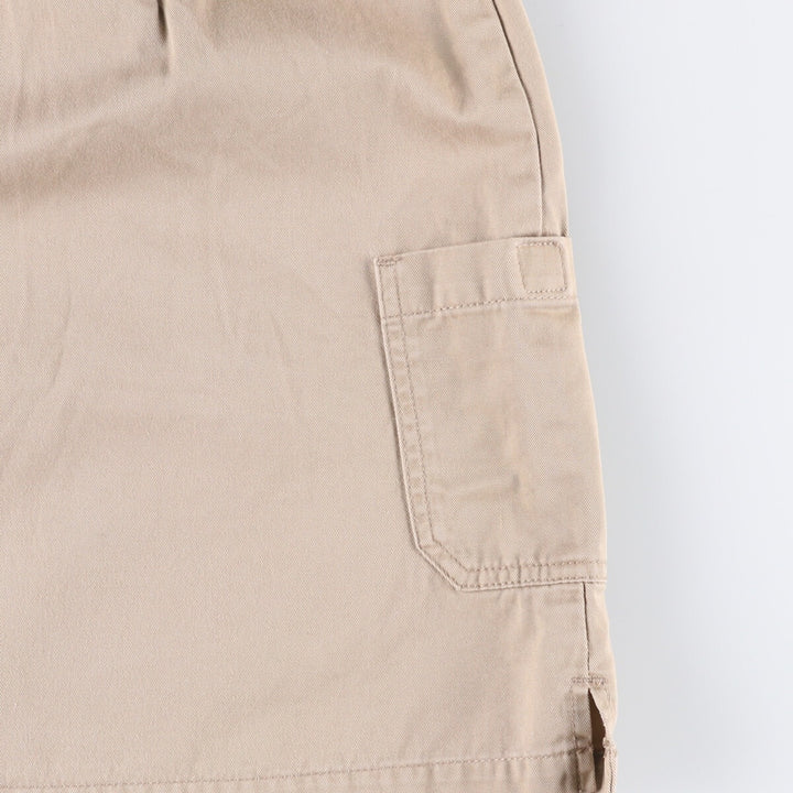 Vintage 90s-00'S Calvin Klein Jeans trapezoid chino mini skirt, size M, women's cotton Beige type Vintage Second Hand