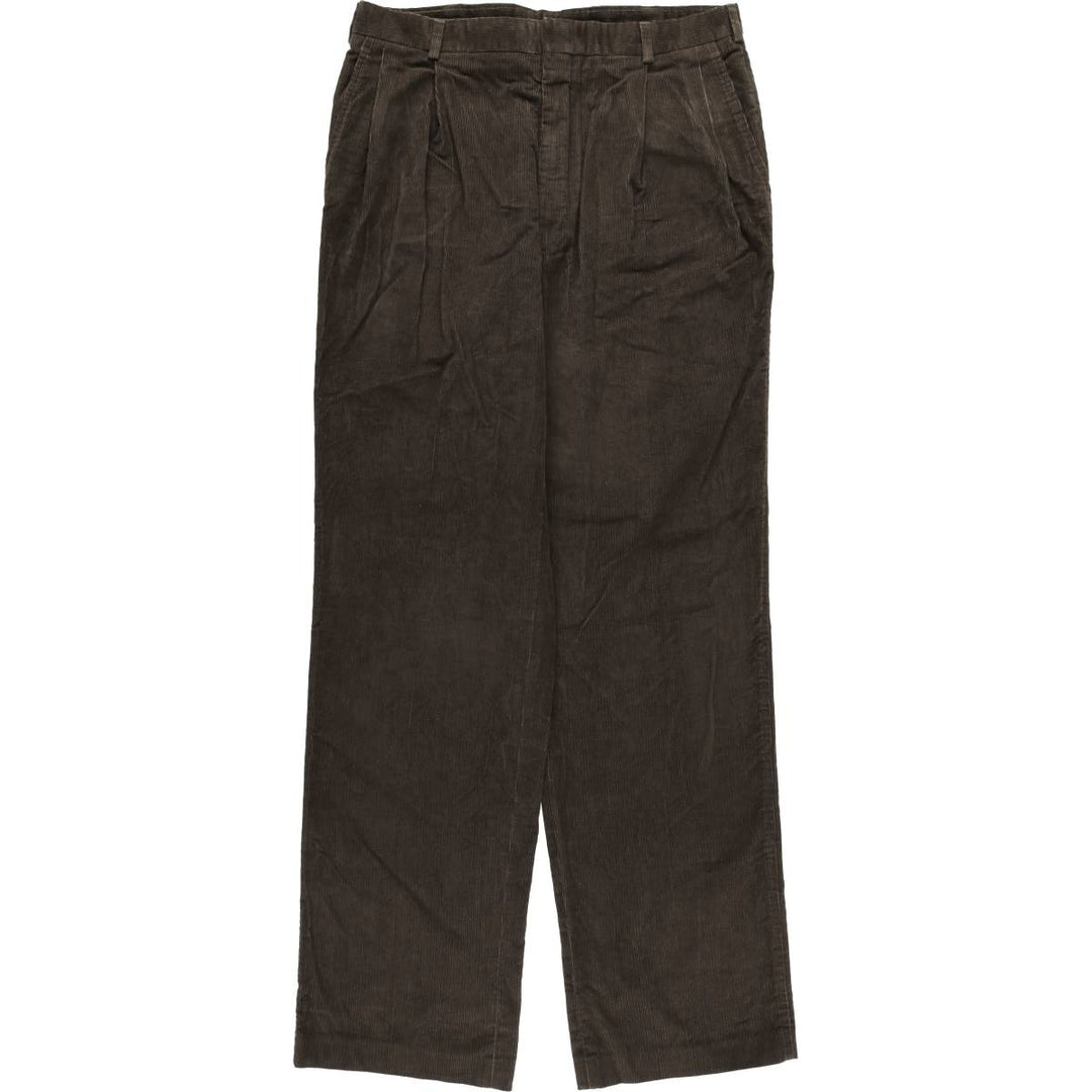 Vintage LANDS' END corduroy pants, made in the USA, men's size W35. cotton brown type Vintage Second Hand