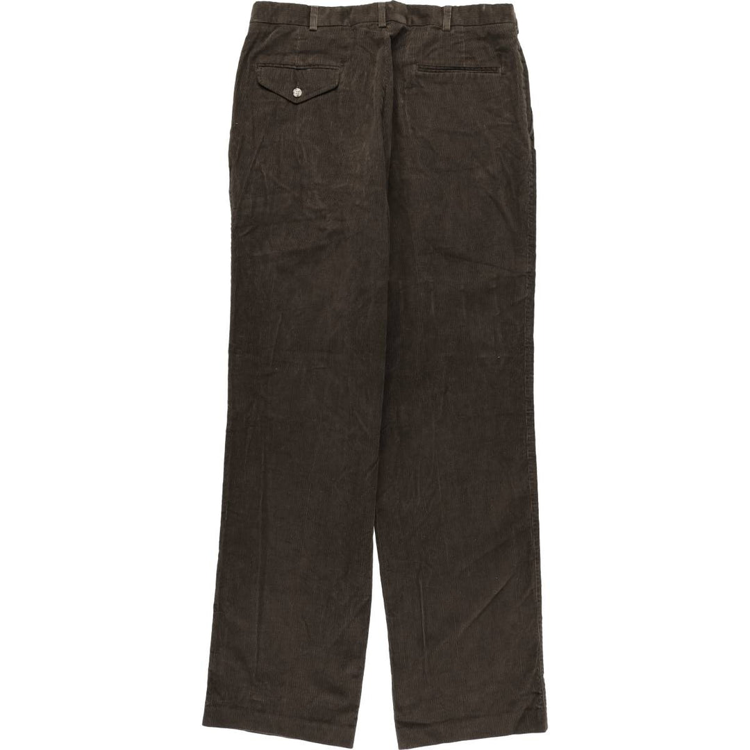 Vintage LANDS' END corduroy pants, made in the USA, men's size W35. cotton brown type Vintage Second Hand