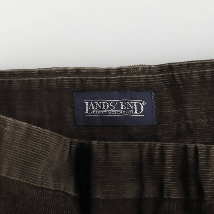 Vintage LANDS' END corduroy pants, made in the USA, men's size W35. cotton brown type Vintage Second Hand