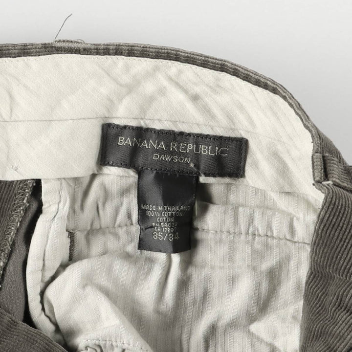 Banana Republic Dawson Corduroy Pants, Men's Size 36, Zipper Fly cotton Khaki type Vintage Second Hand