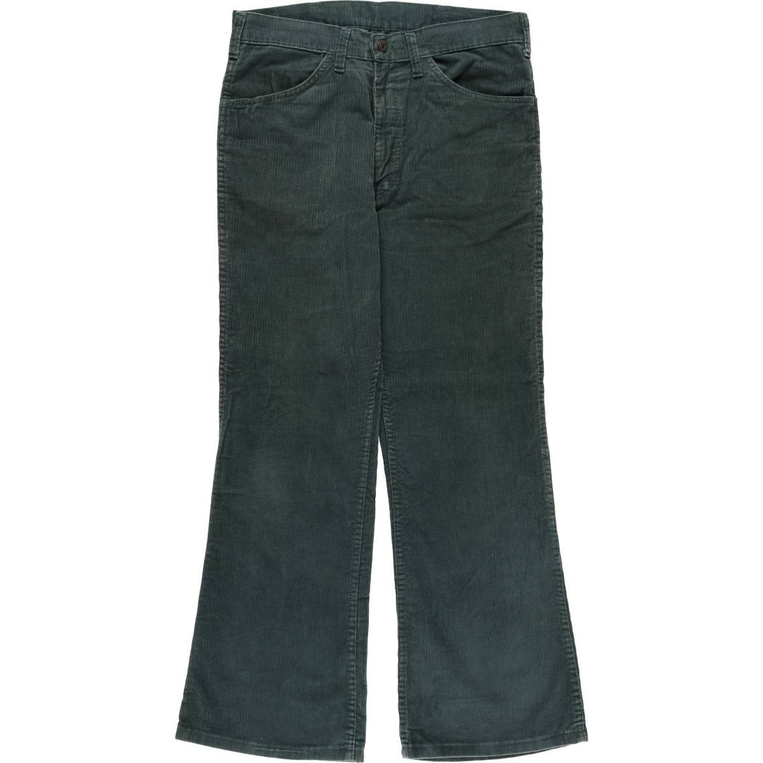 Vintage Levi's white tab flare-cut corduroy pants, made in the USA, men's size W34. cotton green type Vintage Second Hand