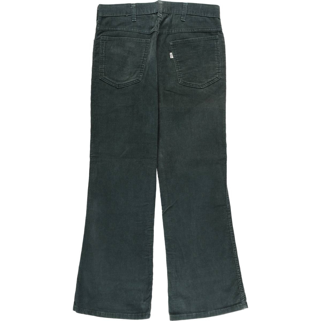 Vintage Levi's white tab flare-cut corduroy pants, made in the USA, men's size W34. cotton green type Vintage Second Hand