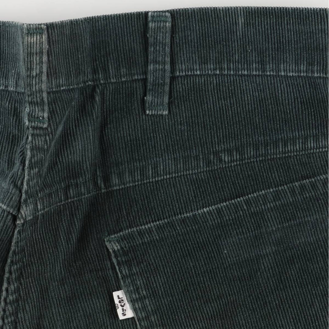 Vintage Levi's white tab flare-cut corduroy pants, made in the USA, men's size W34. cotton green type Vintage Second Hand