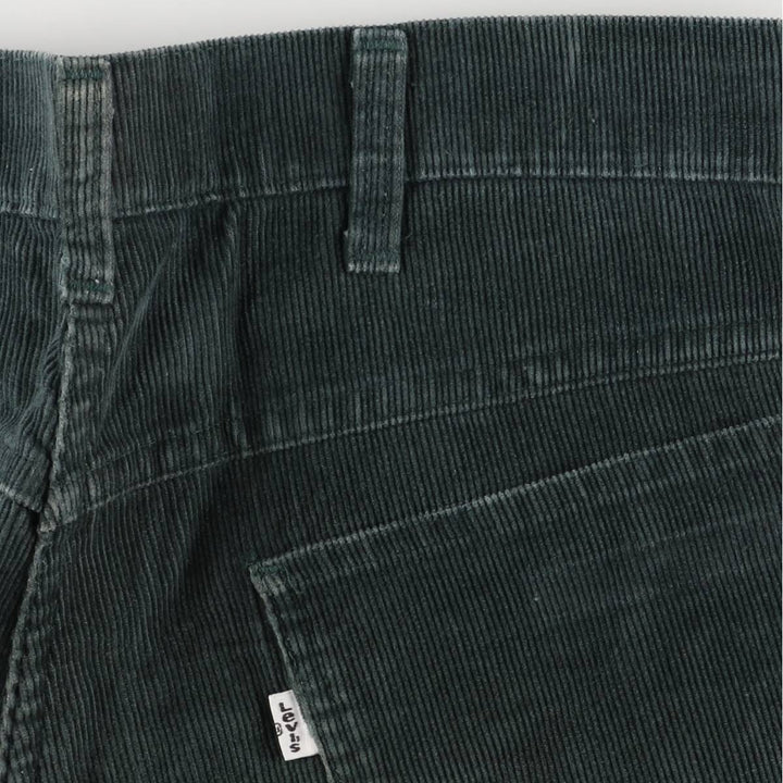 Vintage Levi's white tab flare-cut corduroy pants, made in the USA, men's size W34. cotton green type Vintage Second Hand