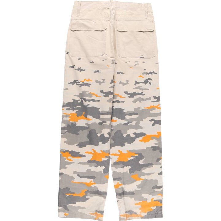 Levi's SILVER TAB Khakis Camouflage Pattern Woodland Camo Military Pants, Men's, Size W33 cotton ivory Vintage Second Hand