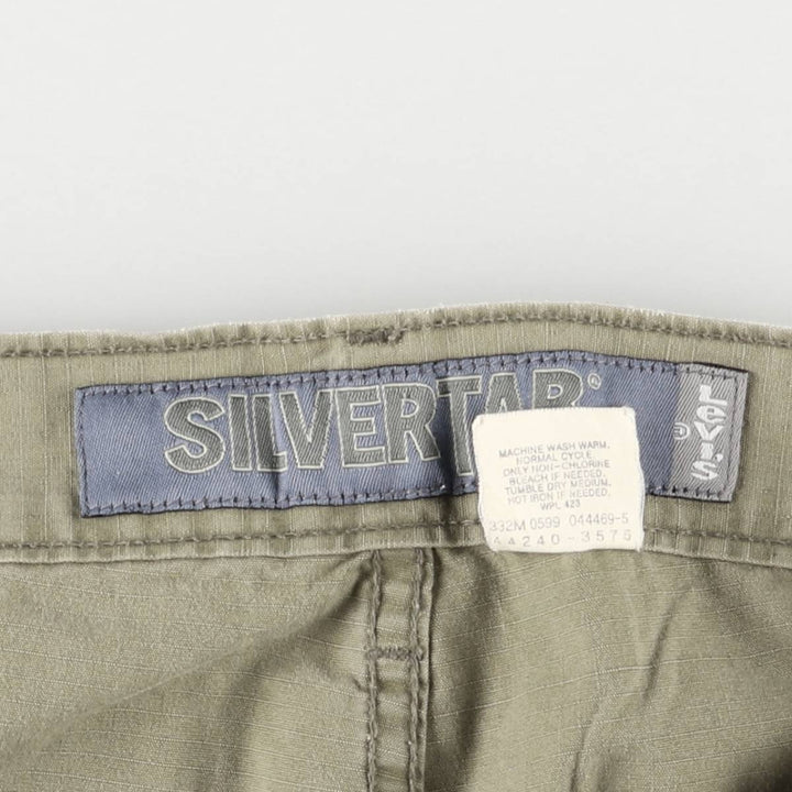 90'S Levi's Silver Tab Ripstop Military Pants, Men's, Size W39, Vintage cotton Khaki type Vintage Second Hand