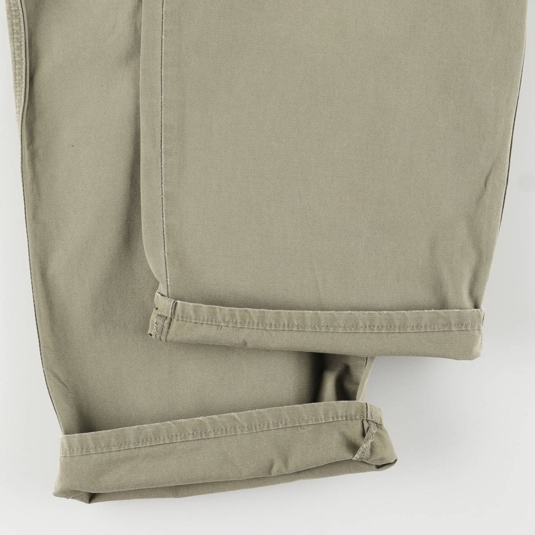 90'S Levi's Silver Tab Ripstop Military Pants, Men's, Size W39, Vintage cotton Khaki type Vintage Second Hand