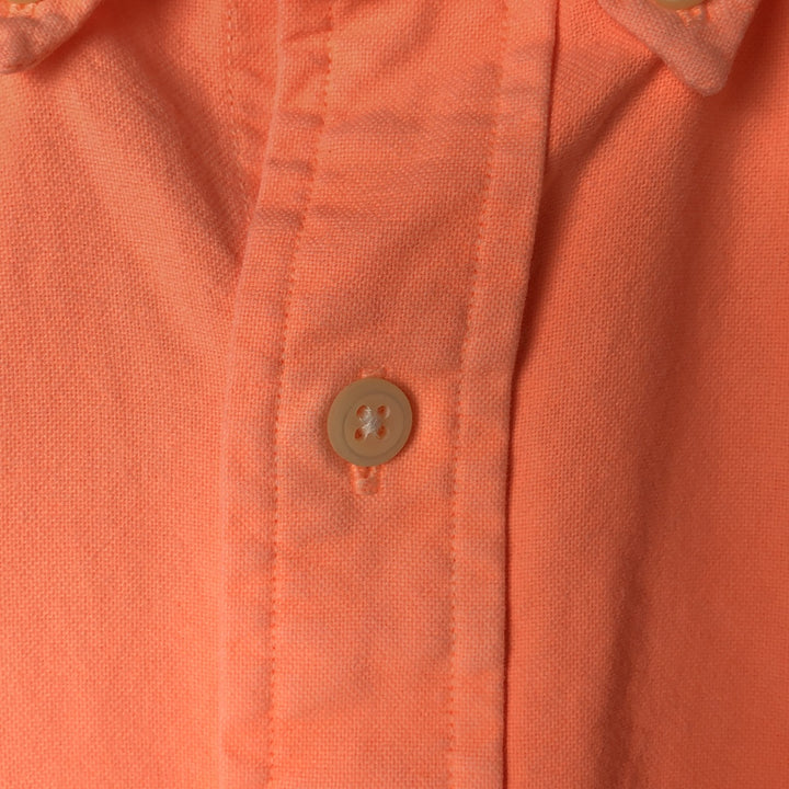Ralph Lauren Classic Fit short sleeve button down shirt, men's size L cotton orange type Vintage Second Hand