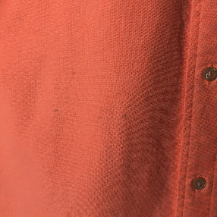Ralph Lauren Classic Fit short sleeve button down shirt, men's size L cotton orange type Vintage Second Hand