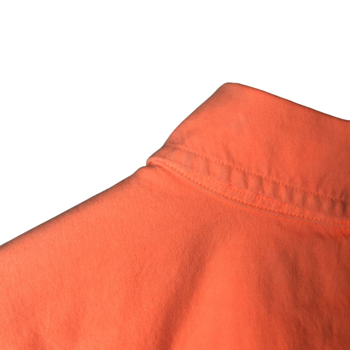 Ralph Lauren Classic Fit short sleeve button down shirt, men's size L cotton orange type Vintage Second Hand