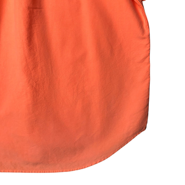 Ralph Lauren Classic Fit short sleeve button down shirt, men's size L cotton orange type Vintage Second Hand