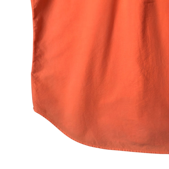 Ralph Lauren Classic Fit short sleeve button down shirt, men's size L cotton orange type Vintage Second Hand