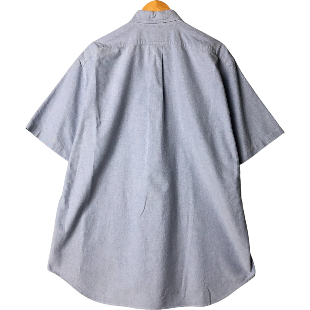 Ralph Lauren BLAKE short sleeve button down shirt, men's size L cotton Blue type light blue Vintage Second Hand