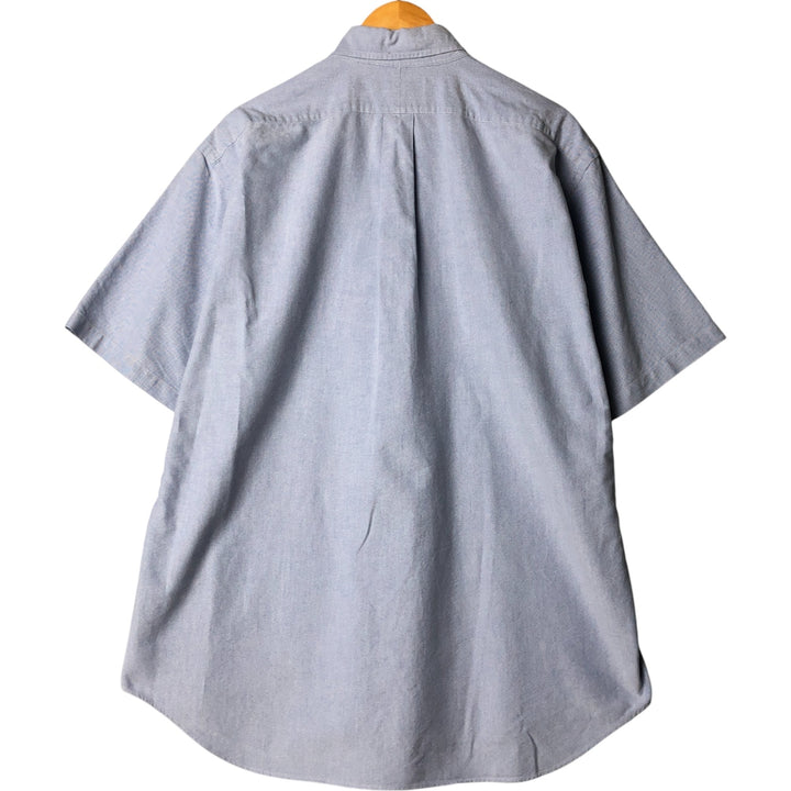 Ralph Lauren BLAKE short sleeve button down shirt, men's size L cotton Blue type light blue Vintage Second Hand