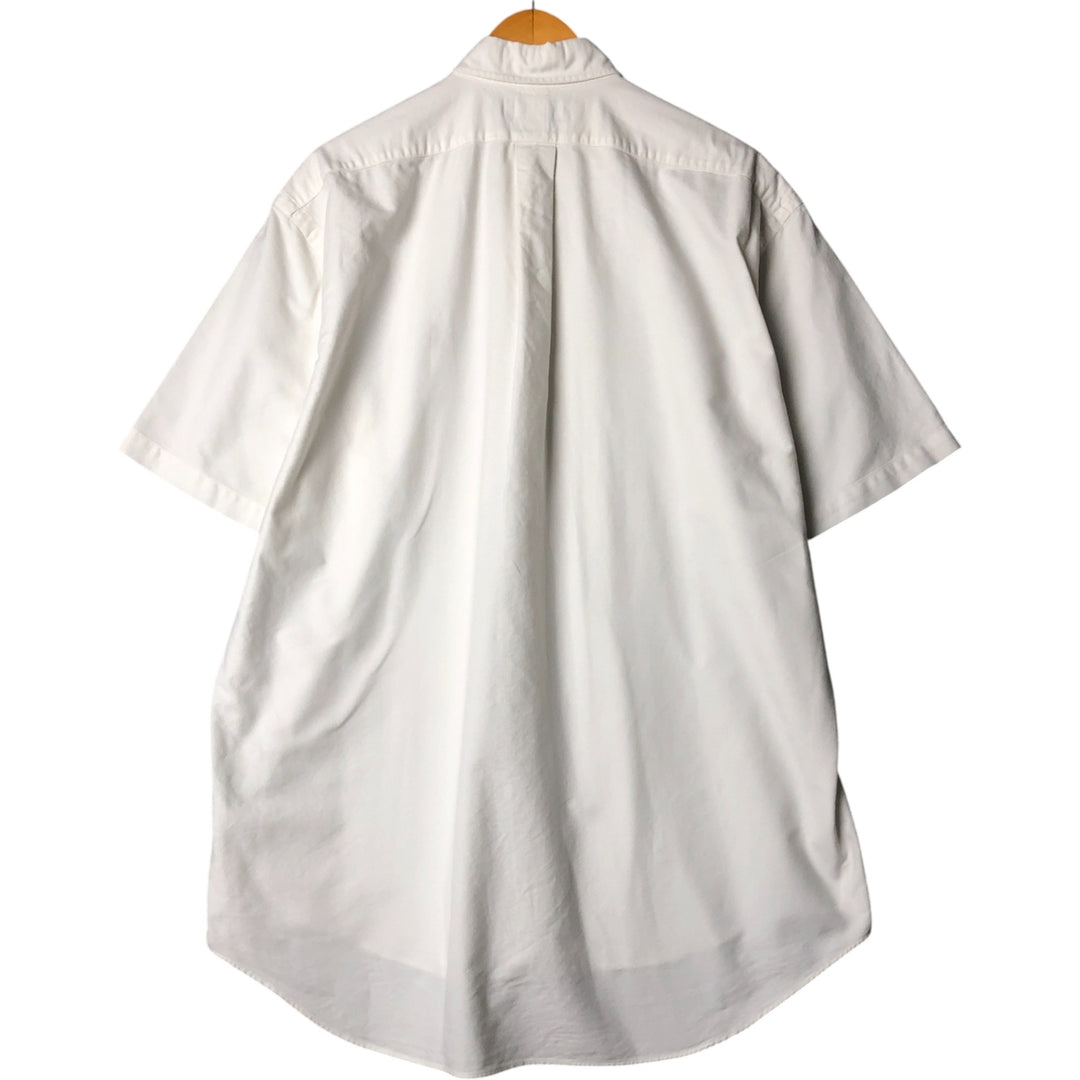 Ralph Lauren BLAKE short sleeve button down shirt, men's XL size cotton white type Vintage Second Hand