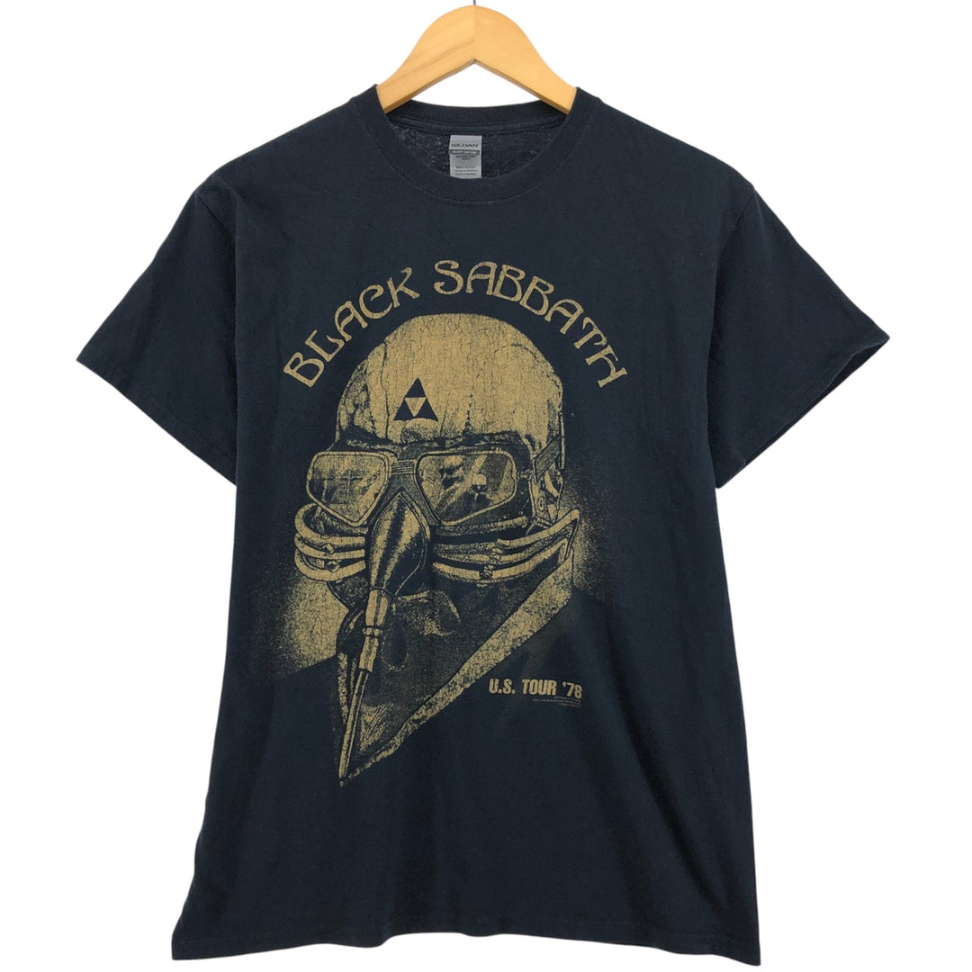 Gildan Black Sabbath band T-shirt, men's size M cotton black type Vintage Second Hand