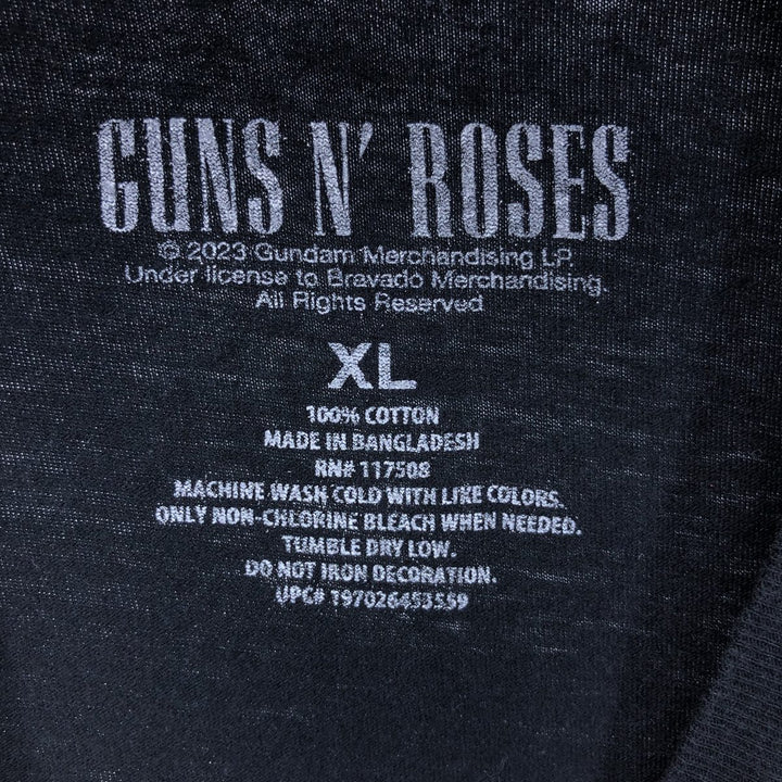 Guns N' Roses Band T-shirt, Band T, Men's XL size cotton black type Vintage Second Hand