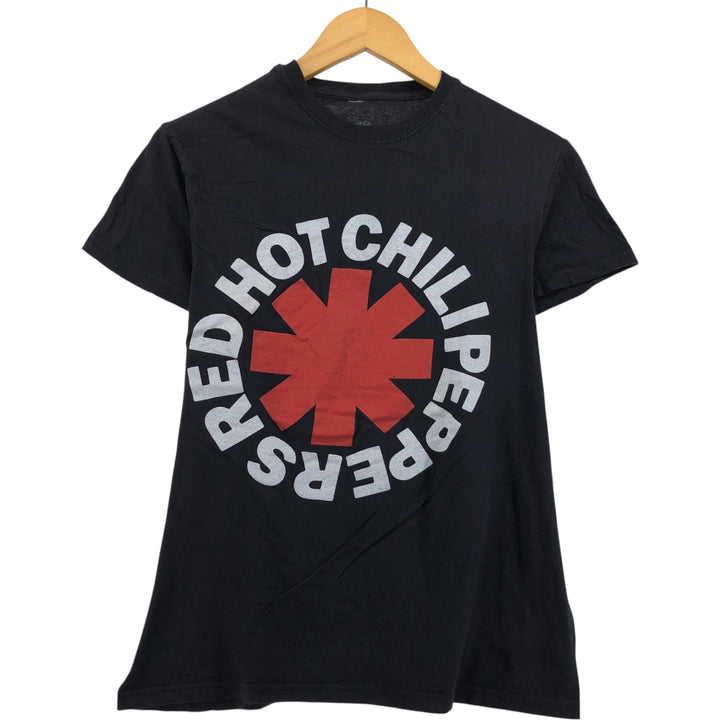 RED HOT CHILI PEPPERS Red Hot Chili Peppers Band T-shirt Band T Men's M size cotton black type Vintage Second Hand