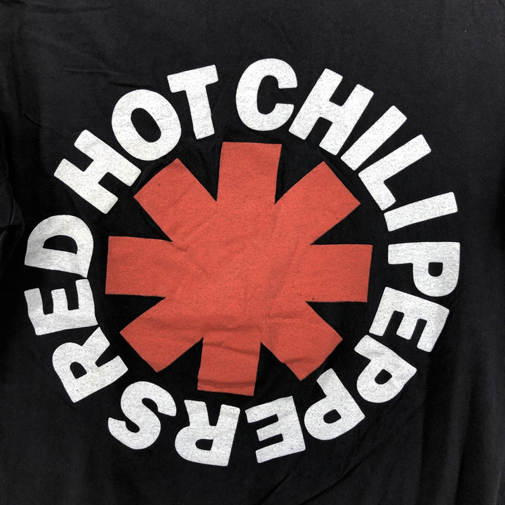 RED HOT CHILI PEPPERS Red Hot Chili Peppers Band T-shirt Band T Men's M size cotton black type Vintage Second Hand