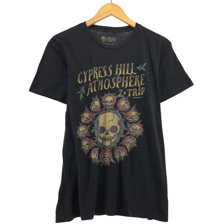 CYPRESS HILL Cypress Hill Skull Pattern Rap T-Shirt, Men's Size Medium unclear black type Vintage Second Hand