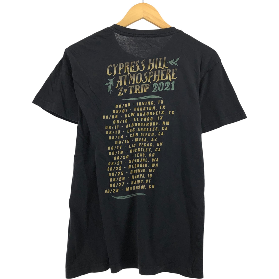 CYPRESS HILL Cypress Hill Skull Pattern Rap T-Shirt, Men's Size Medium unclear black type Vintage Second Hand