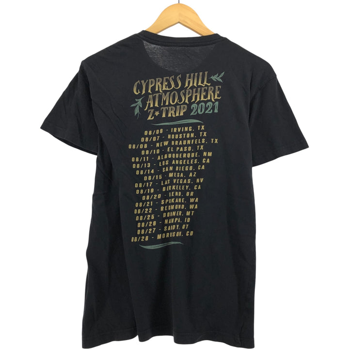 CYPRESS HILL Cypress Hill Skull Pattern Rap T-Shirt, Men's Size Medium unclear black type Vintage Second Hand