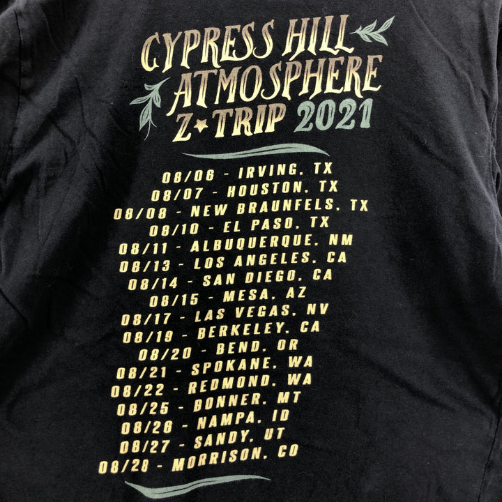 CYPRESS HILL Cypress Hill Skull Pattern Rap T-Shirt, Men's Size Medium unclear black type Vintage Second Hand