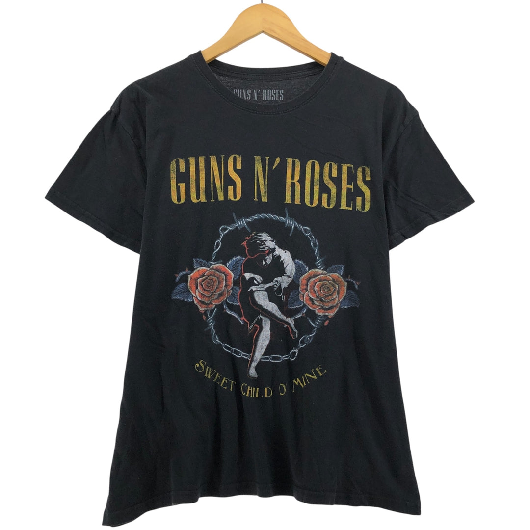 Guns N' Roses Band T-shirt, Band T, Men's XL size cotton black type Vintage Second Hand