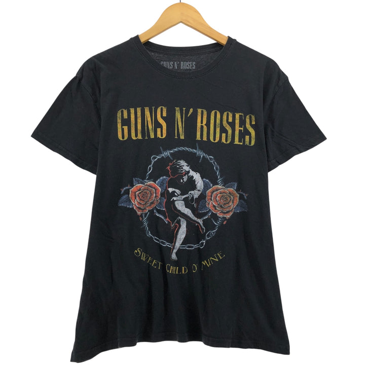 Guns N' Roses Band T-shirt, Band T, Men's XL size cotton black type Vintage Second Hand
