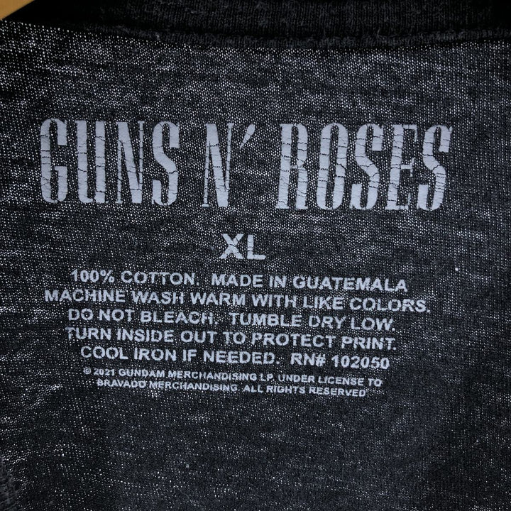 Guns N' Roses Band T-shirt, Band T, Men's XL size cotton black type Vintage Second Hand