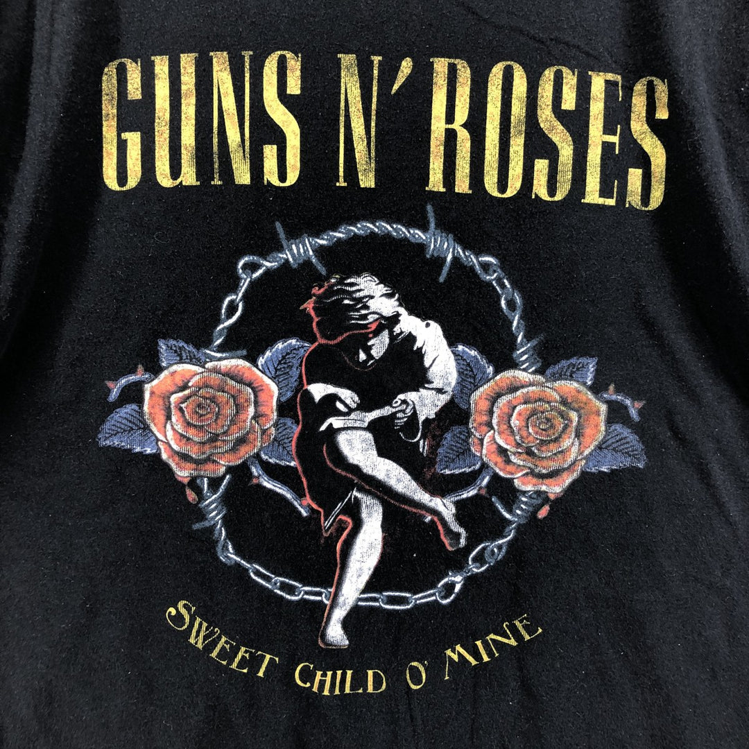 Guns N' Roses Band T-shirt, Band T, Men's XL size cotton black type Vintage Second Hand