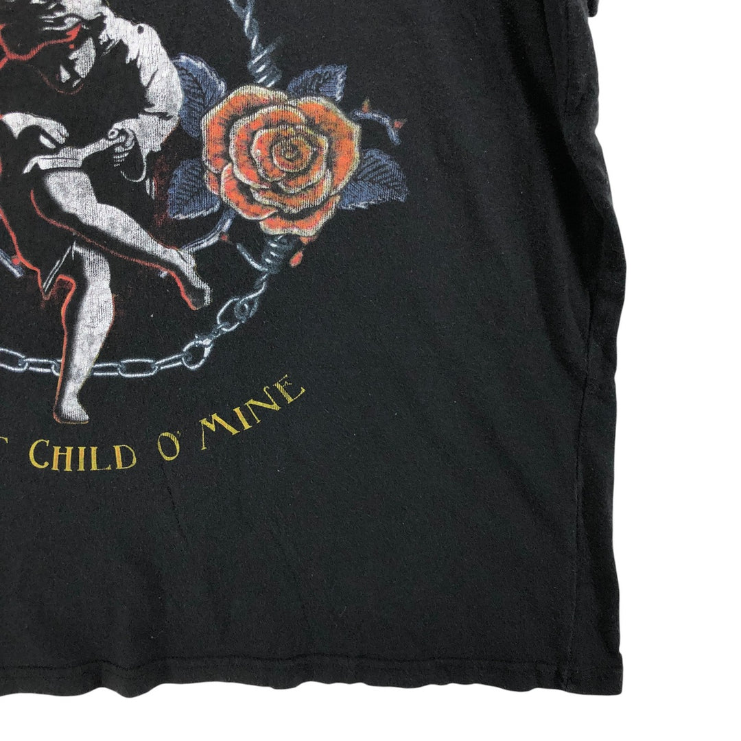 Guns N' Roses Band T-shirt, Band T, Men's XL size cotton black type Vintage Second Hand