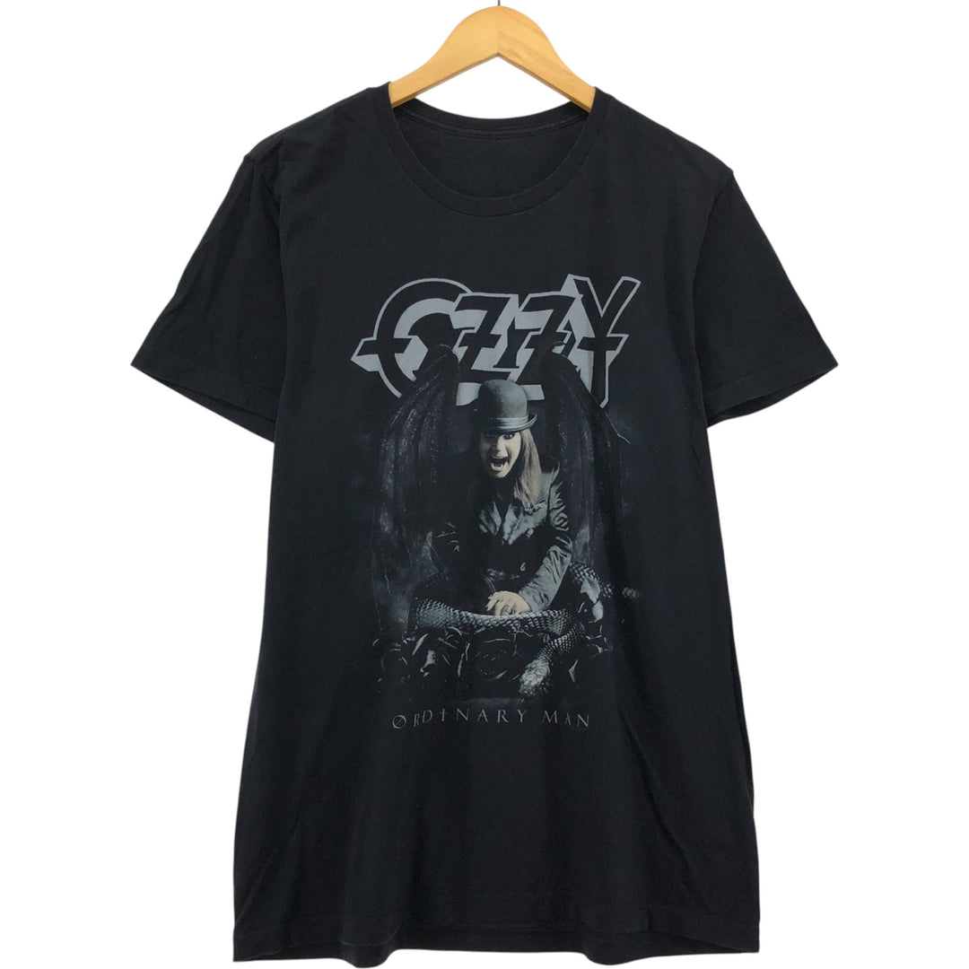 Ozzy Osbourne Band T-shirt, Men's M size unclear black type Vintage Second Hand