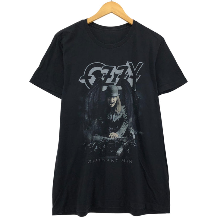 Ozzy Osbourne Band T-shirt, Men's M size unclear black type Vintage Second Hand