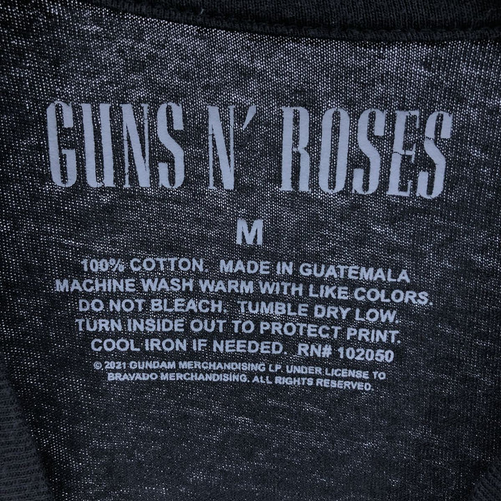 Guns N' Roses Band T-shirt, Men's M size cotton black type Vintage Second Hand