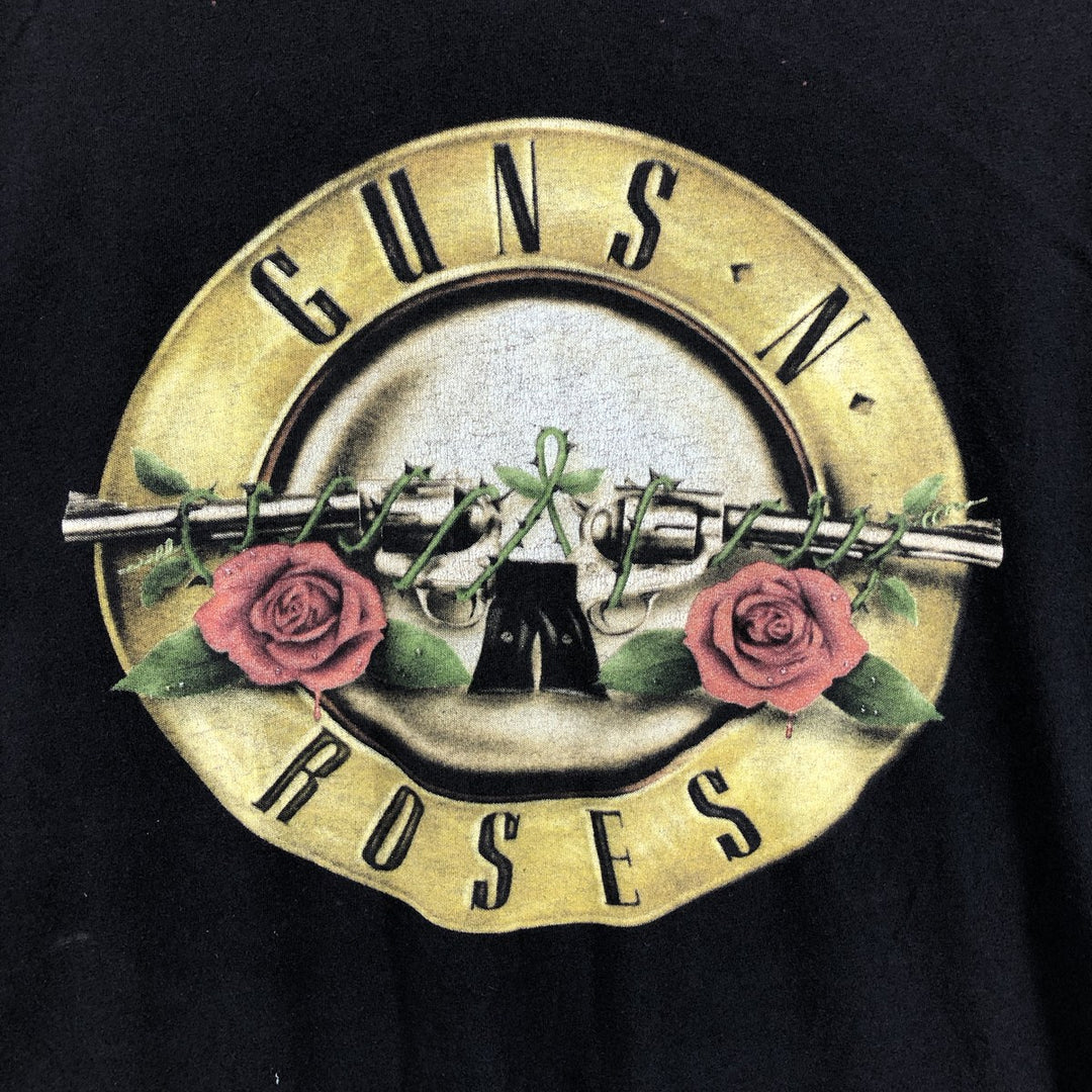 Guns N' Roses Band T-shirt, Band T, Men's L size cotton black type Vintage Second Hand
