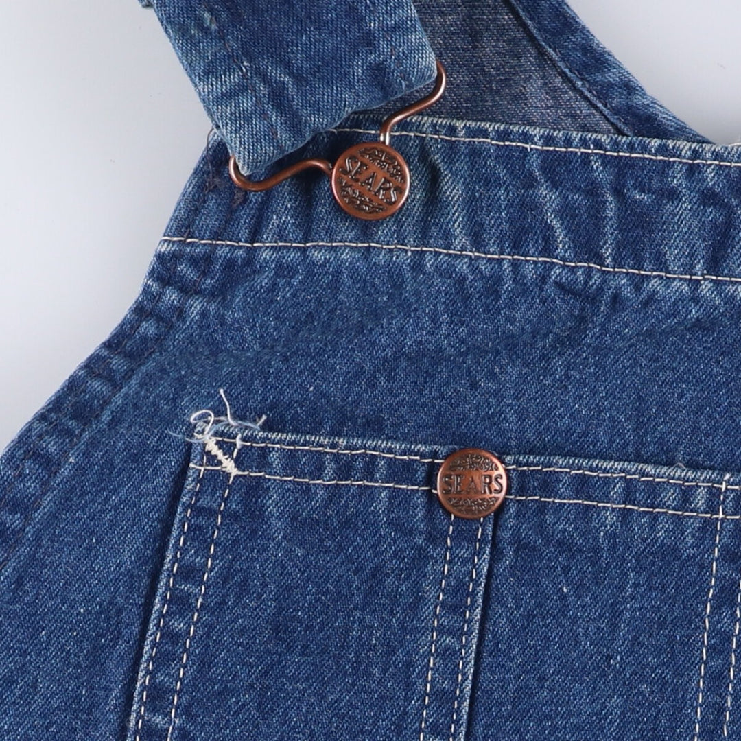 Sears Men's Denim Overalls, Size W38 unclear blue type Vintage Second Hand