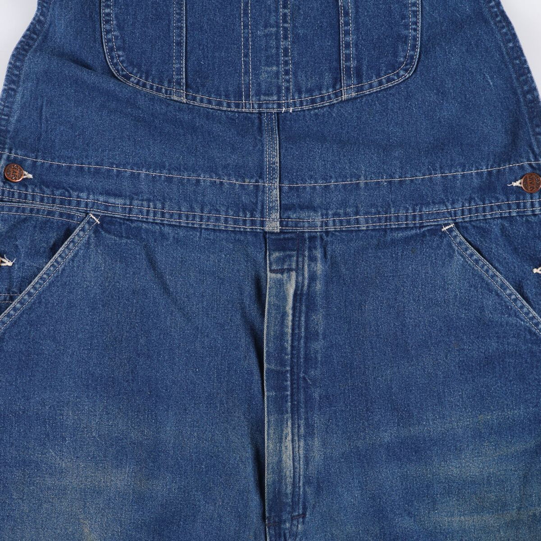 Sears Men's Denim Overalls, Size W38 unclear blue type Vintage Second Hand