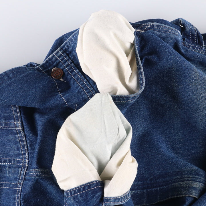 Sears Men's Denim Overalls, Size W38 unclear blue type Vintage Second Hand
