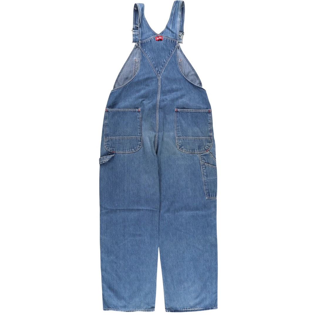 Vintage 80s-90'S Dickies denim overalls, men's size W37 cotton blue type Vintage Second Hand