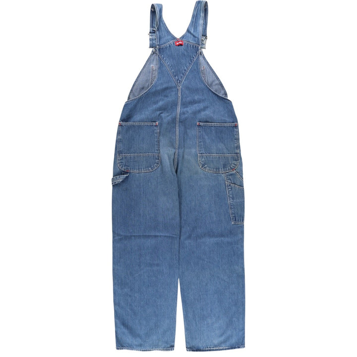 Vintage 80s-90'S Dickies denim overalls, men's size W37 cotton blue type Vintage Second Hand