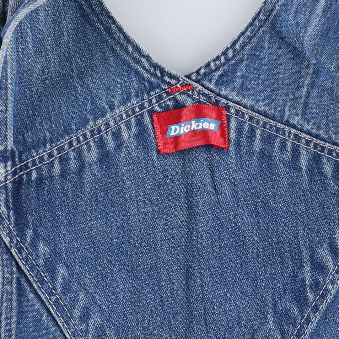 Vintage 80s-90'S Dickies denim overalls, men's size W37 cotton blue type Vintage Second Hand