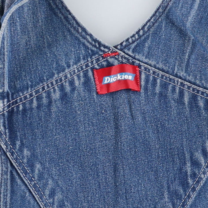 Vintage 80s-90'S Dickies denim overalls, men's size W37 cotton blue type Vintage Second Hand